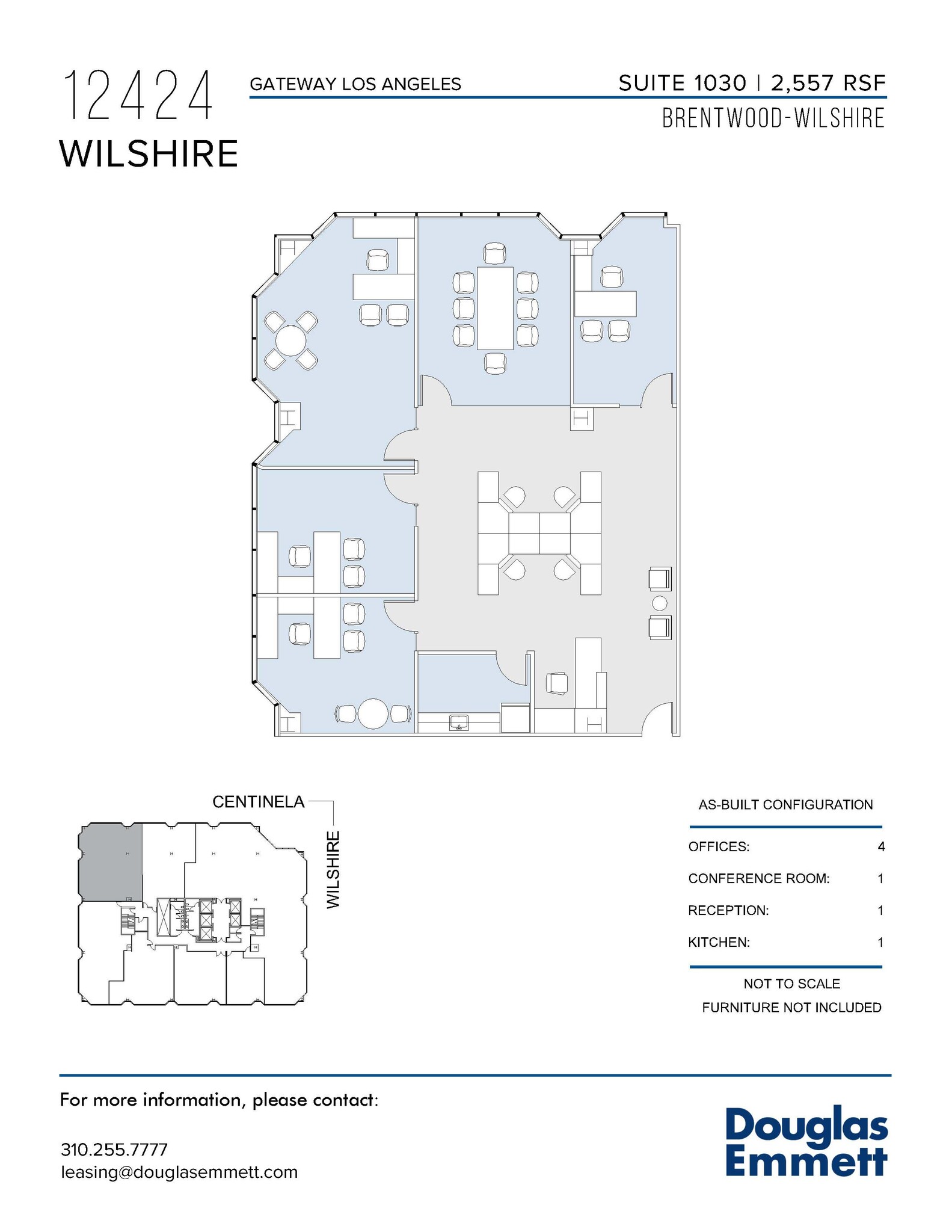 12424 Wilshire Blvd, Los Angeles, CA en alquiler Plano de la planta- Imagen 1 de 1