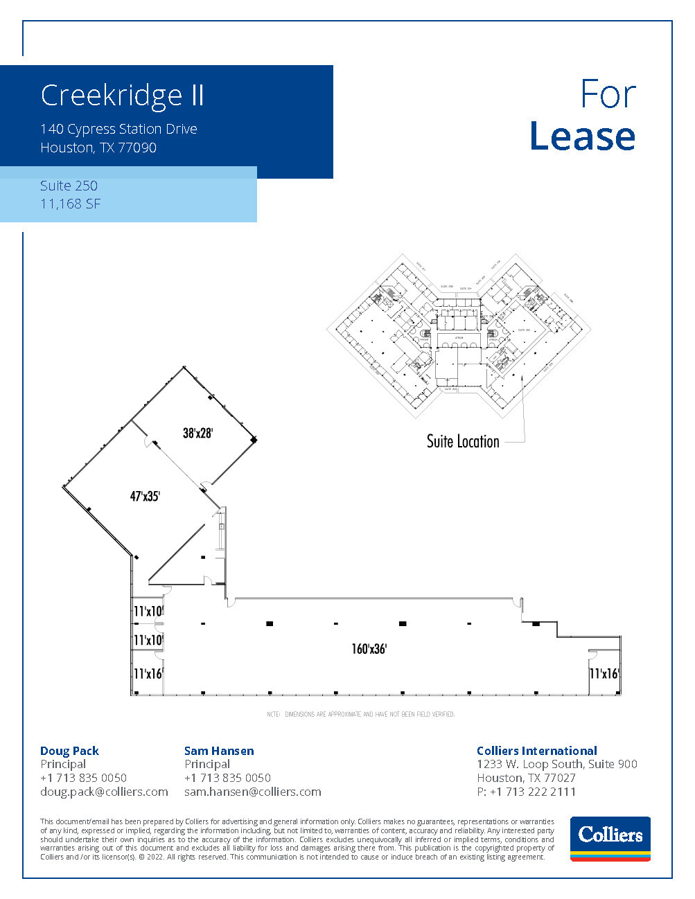 110-140 Cypress Station Dr, Houston, TX en alquiler Plano de la planta- Imagen 1 de 1