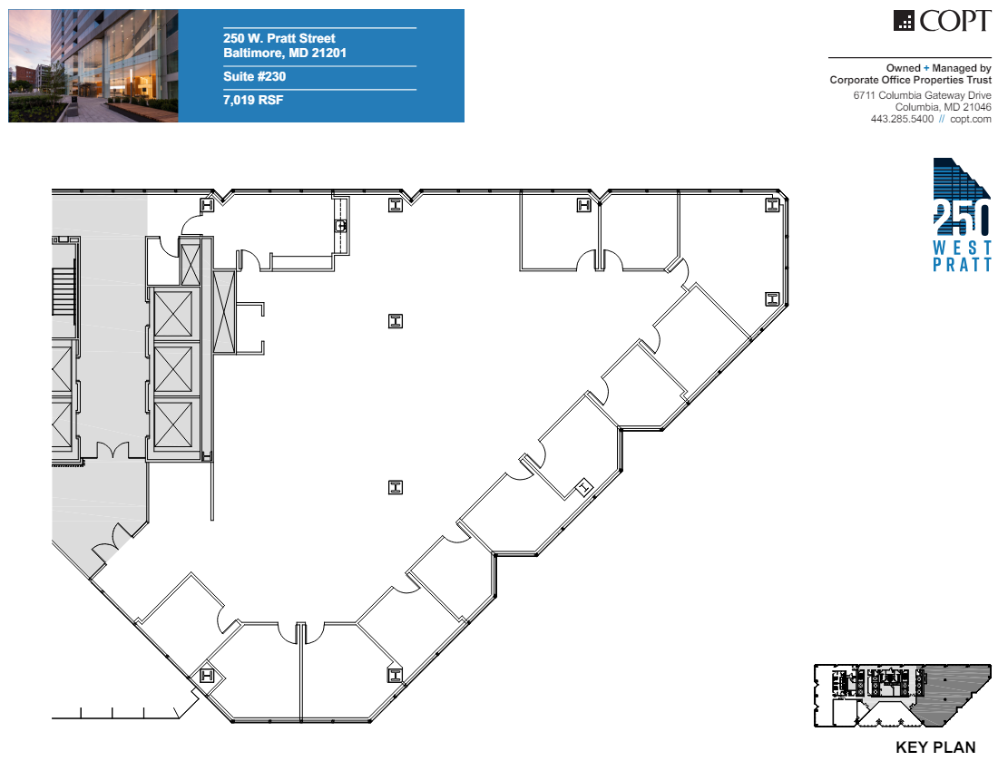 250 W Pratt St, Baltimore, MD en alquiler Plano de la planta- Imagen 1 de 1