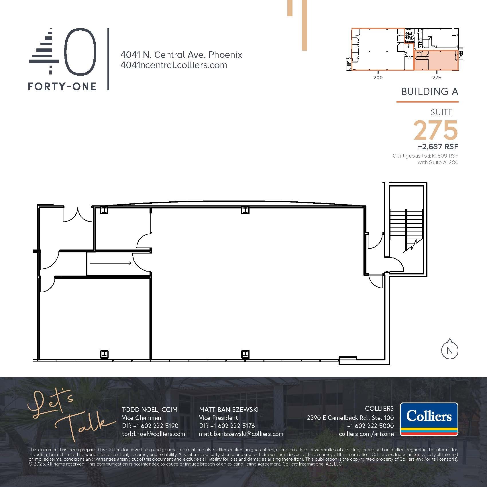 4041 N Central Ave, Phoenix, AZ en alquiler Plano de la planta- Imagen 1 de 1