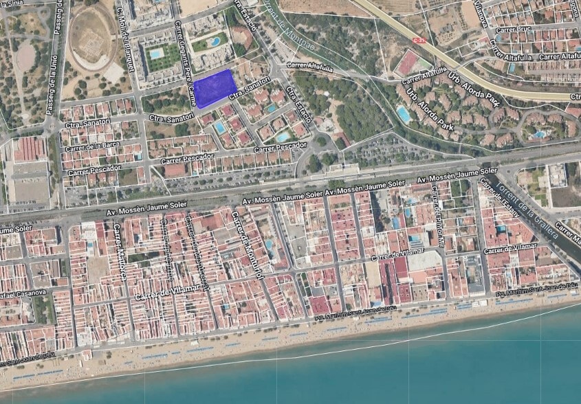 Carrer dels Gegants Pere i Carme, 2, Calafell, Tarragona en venta - Plano de solar - Imagen 2 de 2
