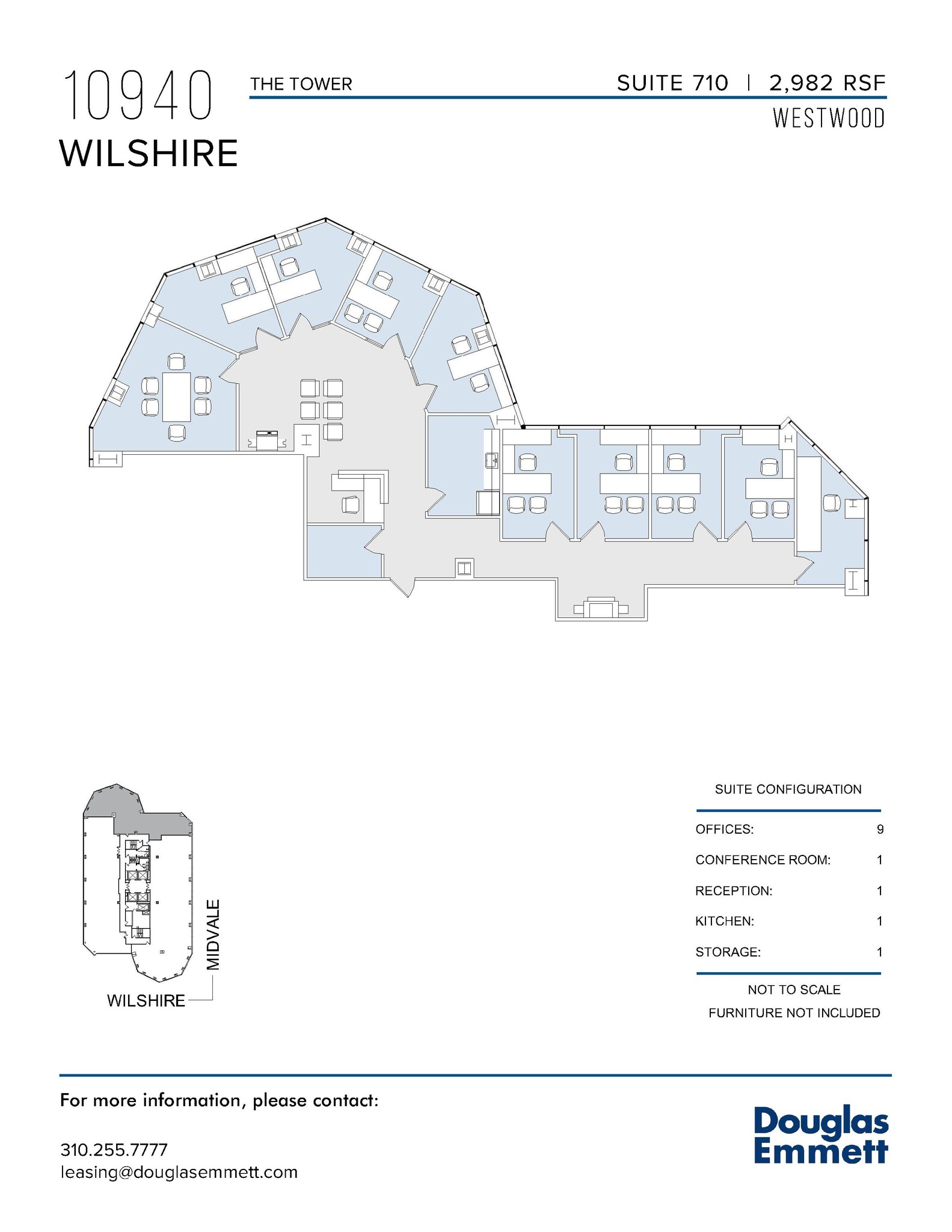 10940 Wilshire Blvd, Los Angeles, CA en alquiler Plano de la planta- Imagen 1 de 1