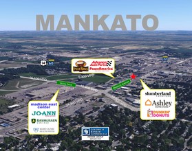 1600 E Madison Ave, Mankato, MN - vista aérea  vista de mapa