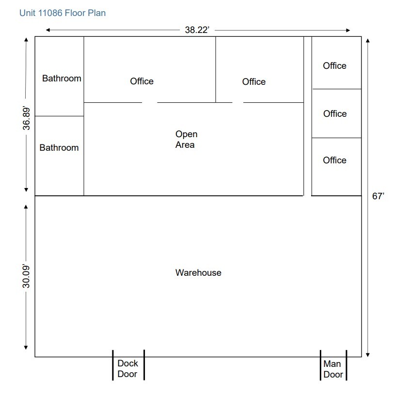 11082-11098 Southland Rd, Forest Park, OH en alquiler Plano de la planta- Imagen 1 de 1