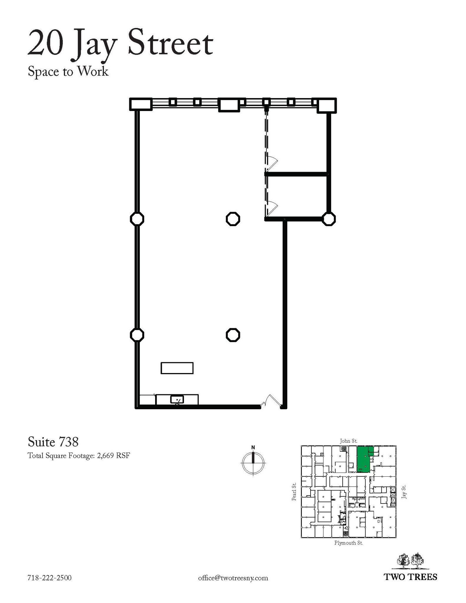 20 Jay St, Brooklyn, NY en alquiler Plano de la planta- Imagen 1 de 8