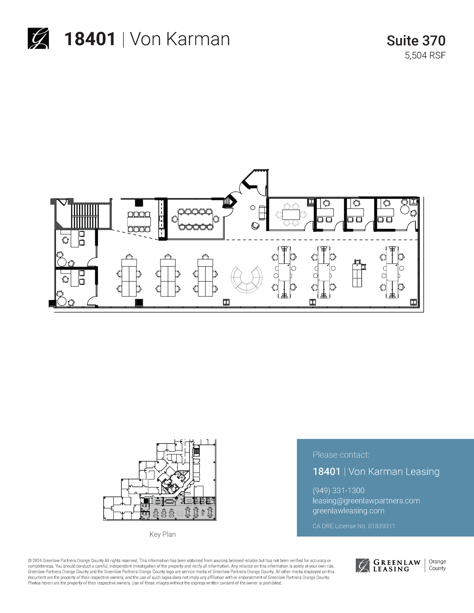 18301 Von Karman Ave, Irvine, CA en alquiler Plano de la planta- Imagen 1 de 1