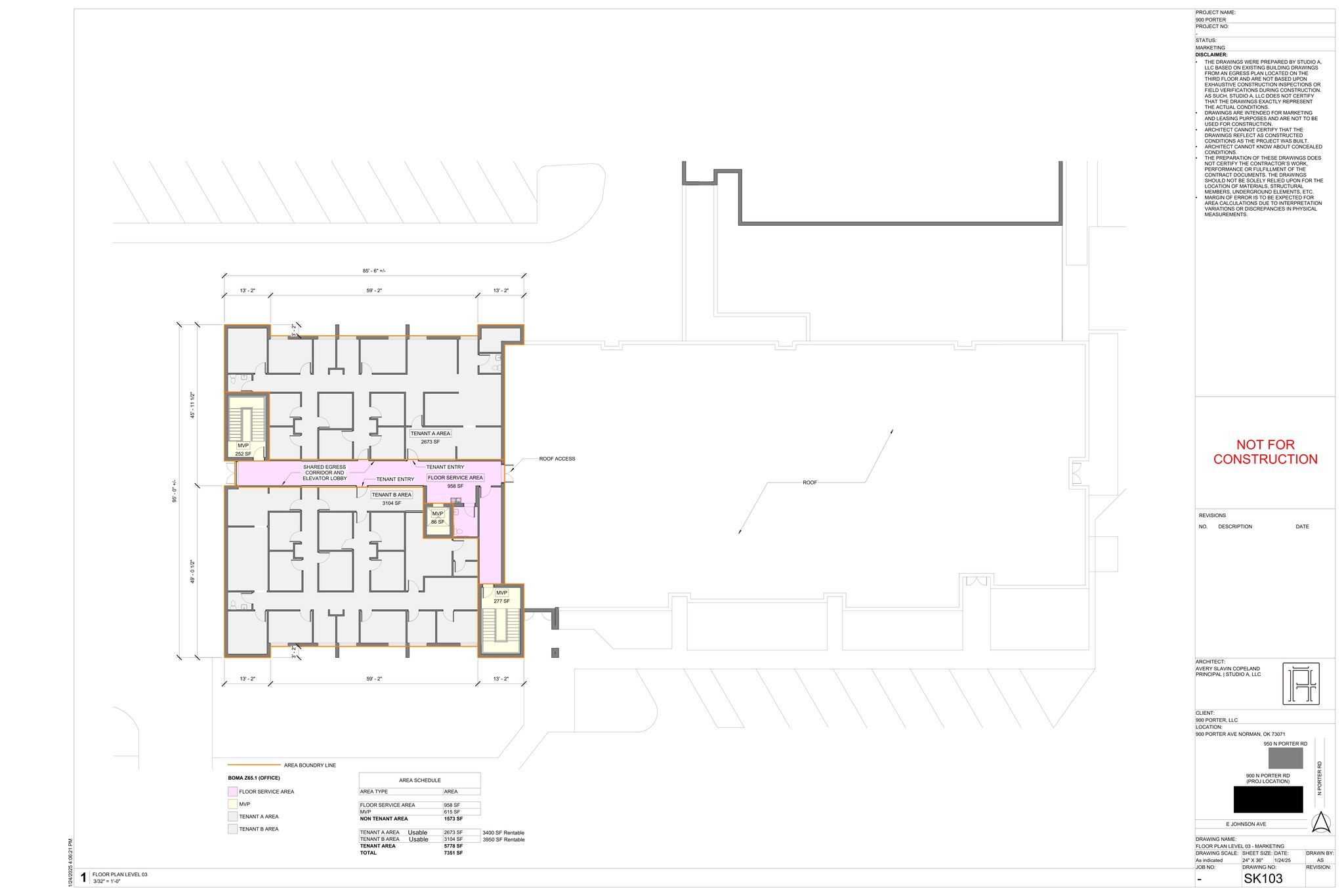 900 N Porter Ave, Norman, OK en alquiler Plano del sitio- Imagen 1 de 2