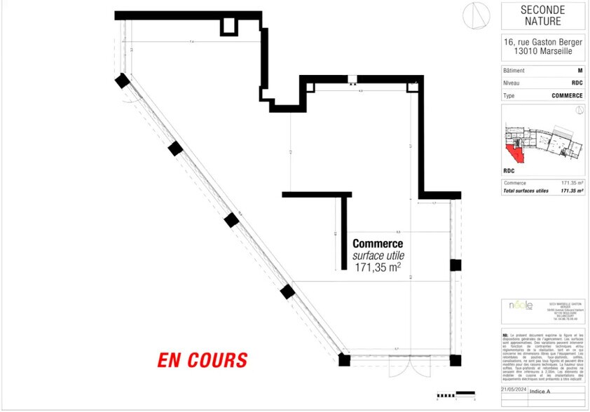 16 Rue Gaston Berger, Marseille en venta - Plano de la planta - Imagen 2 de 4