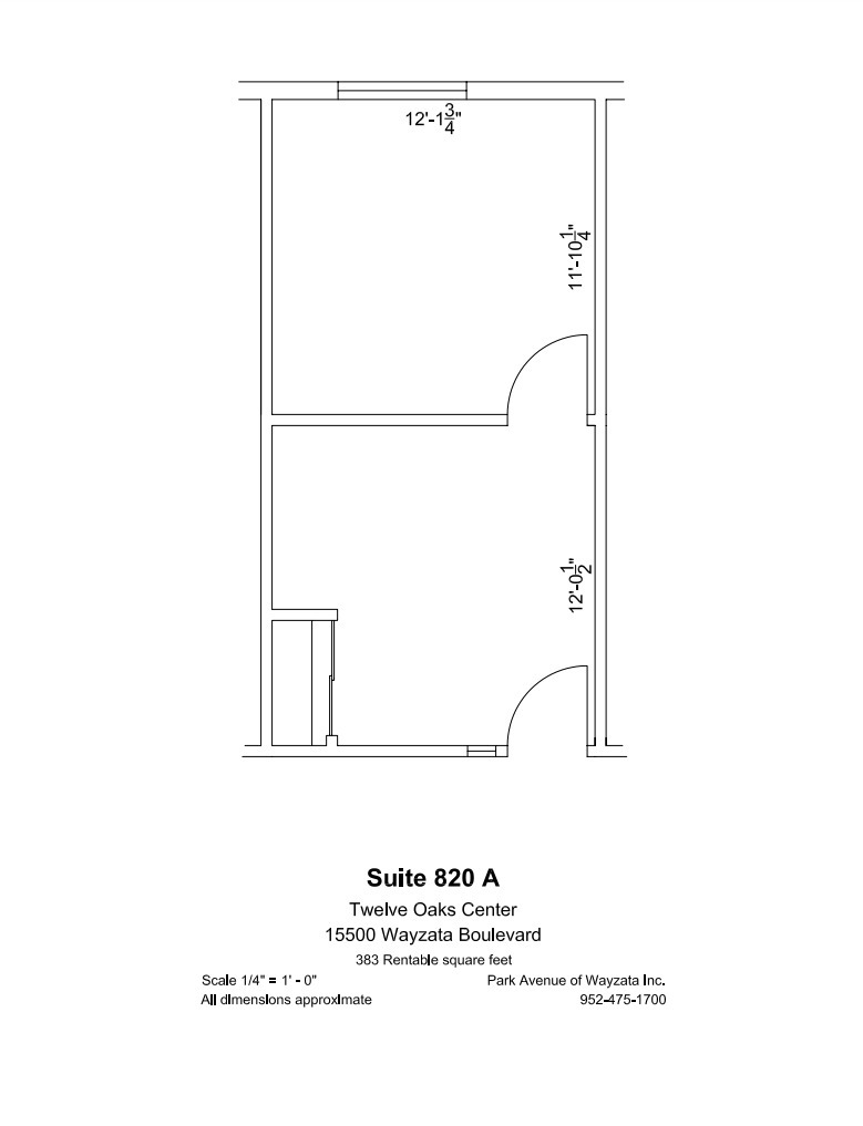 600 Twelve Oaks Center Dr, Wayzata, MN en alquiler Plano de la planta- Imagen 1 de 1