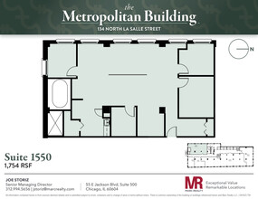 134 N LaSalle St, Chicago, IL en alquiler Plano de la planta- Imagen 1 de 6