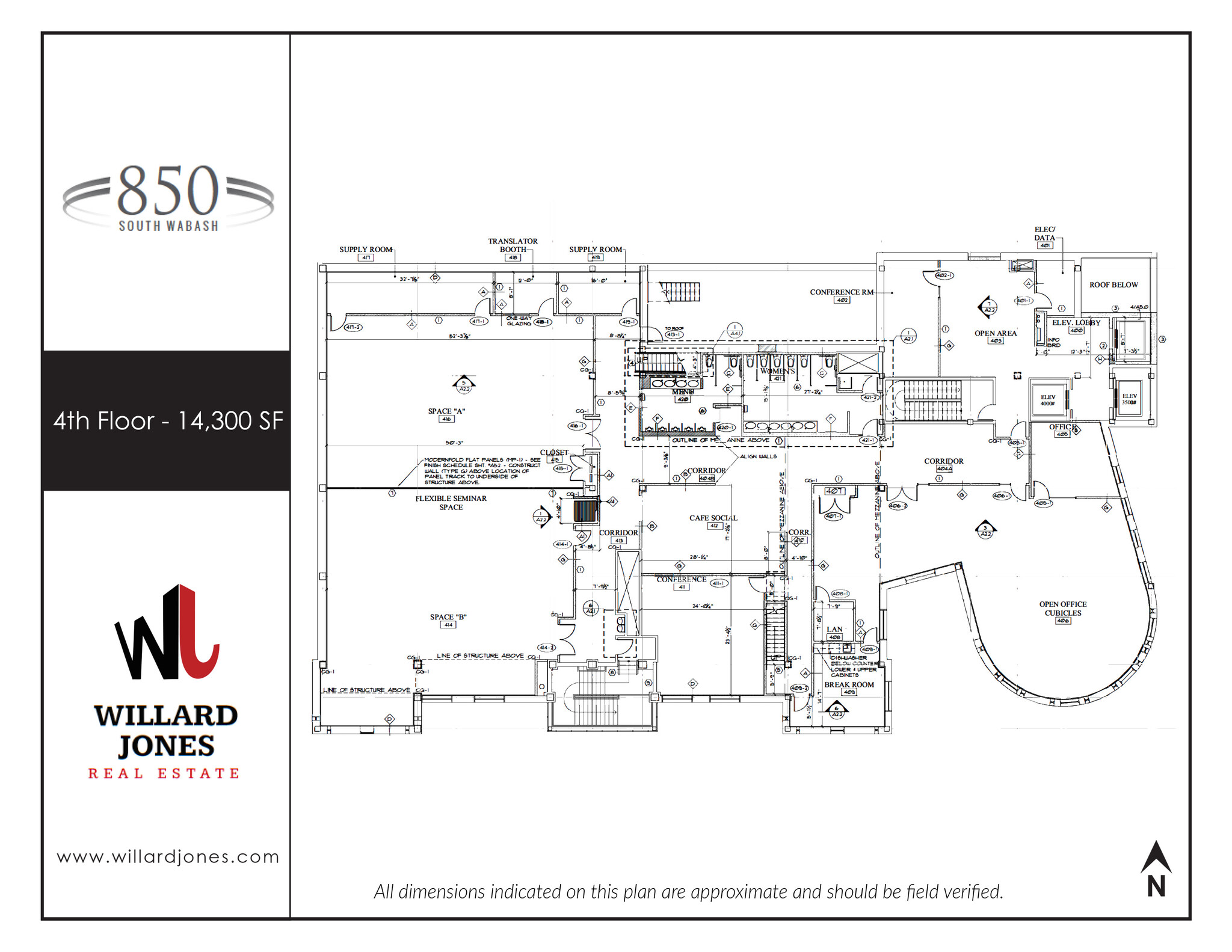 850 S Wabash Ave, Chicago, IL en alquiler Plano de la planta- Imagen 1 de 1