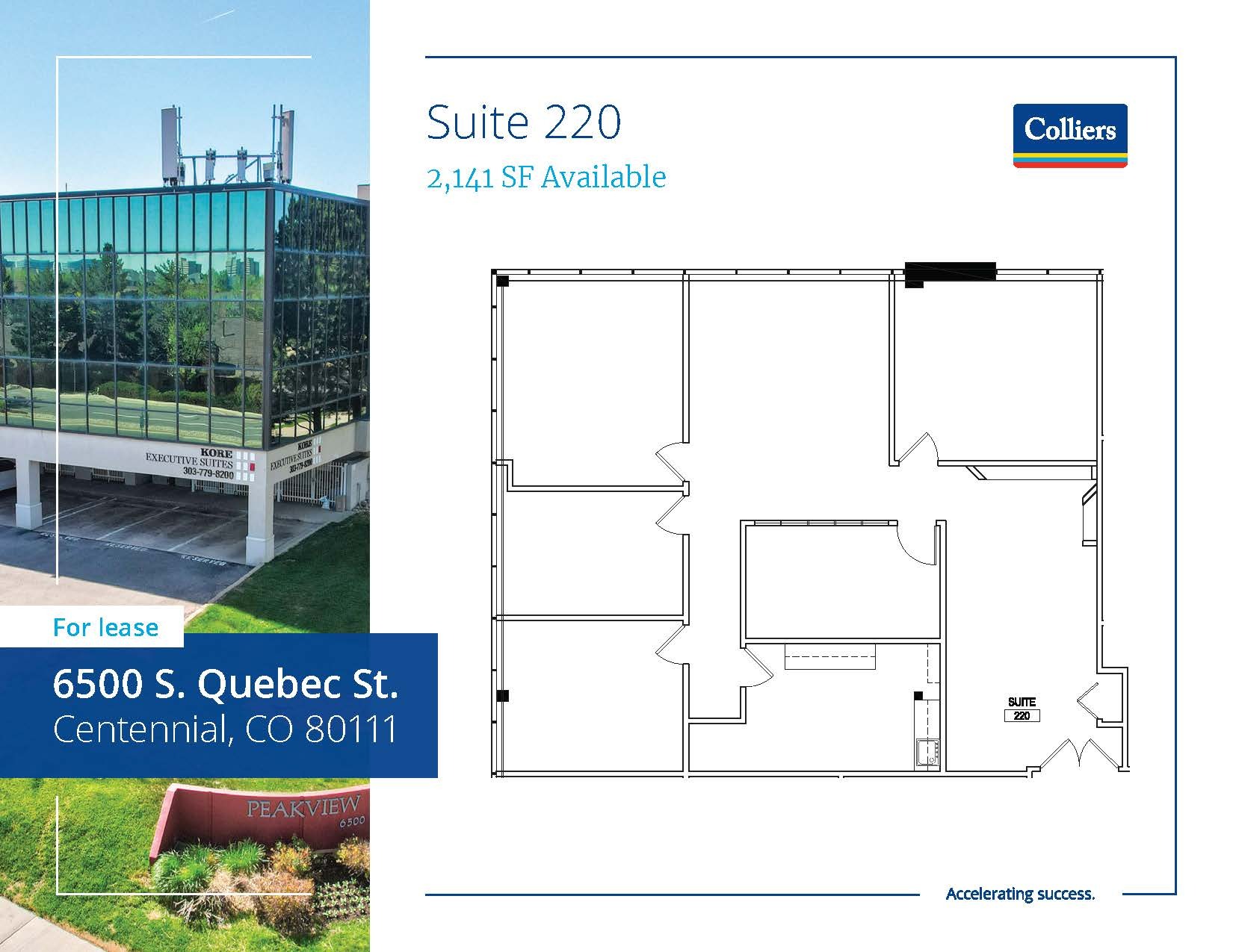 6500 S Quebec St, Englewood, CO en venta Plano de la planta- Imagen 1 de 2