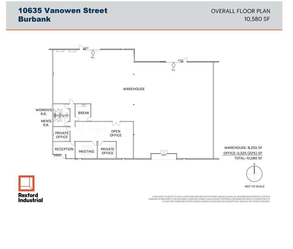 10635-10665 W Vanowen St, Burbank, CA en alquiler Plano de la planta- Imagen 1 de 1