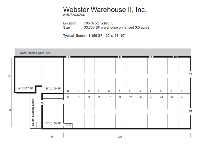 705 Scott St, Joliet, IL en alquiler - Plano de la planta - Imagen 3 de 8