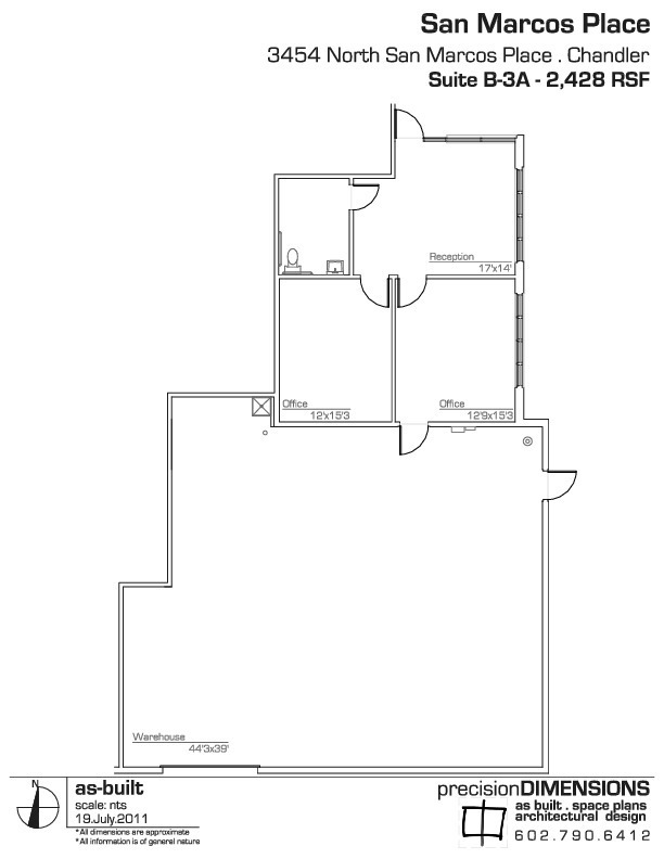 3454 N San Marcos Pl, Chandler, AZ en alquiler Plano de la planta- Imagen 1 de 1