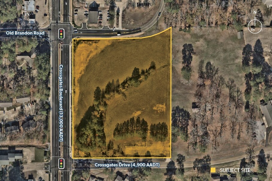 6.836 AC Crossgates Blvd, Brandon, MS en venta Vista aérea- Imagen 1 de 2