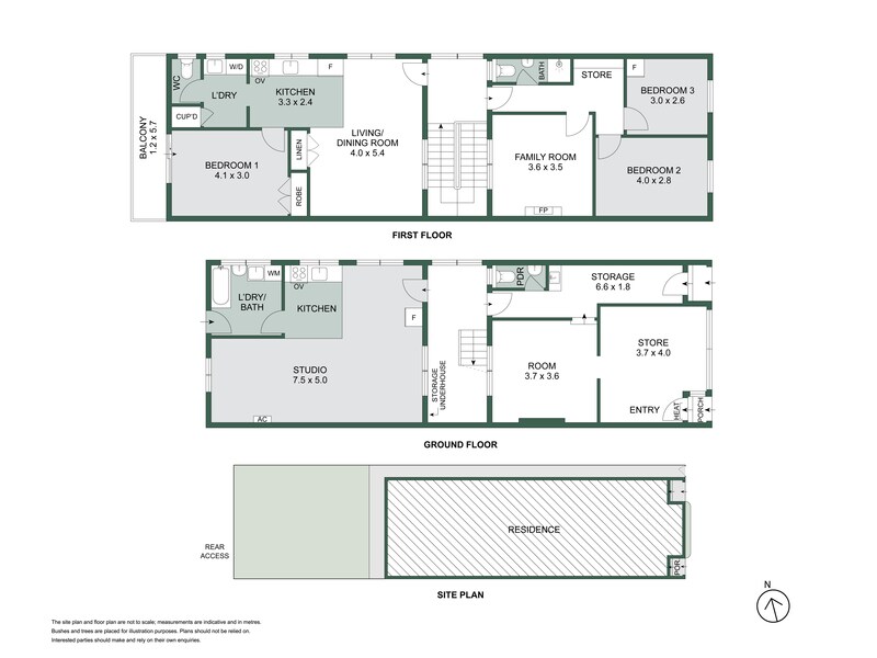 479 Brunswick St, Fitzroy North en venta Plano de la planta- Imagen 1 de 3