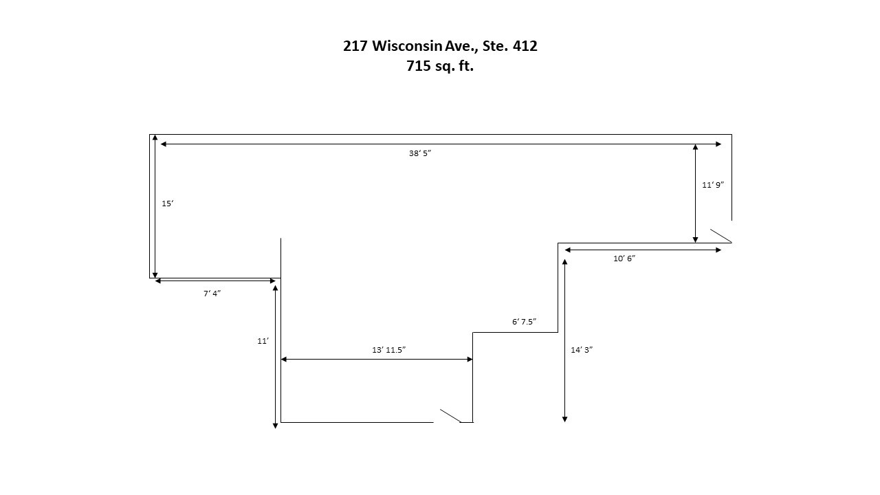 217 Wisconsin Ave, Waukesha, WI en alquiler Plano de la planta- Imagen 1 de 5