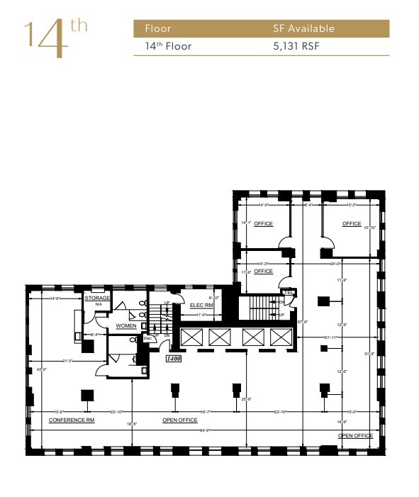 405 14th St, Oakland, CA en alquiler Plano de la planta- Imagen 1 de 1