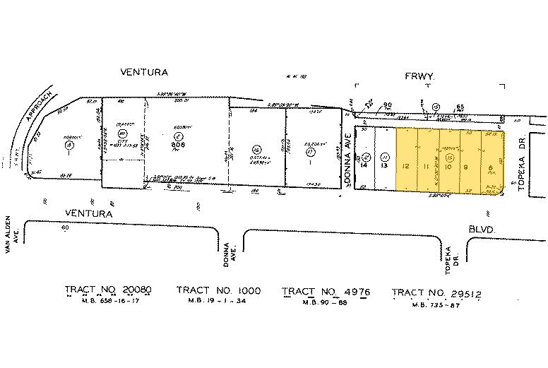 18955-18971 Ventura Blvd, Tarzana, CA en alquiler - Plano de solar - Imagen 2 de 16