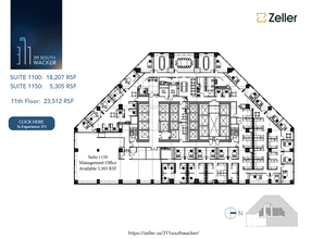 311 S Wacker Dr, Chicago, IL en alquiler Plano de la planta- Imagen 1 de 1