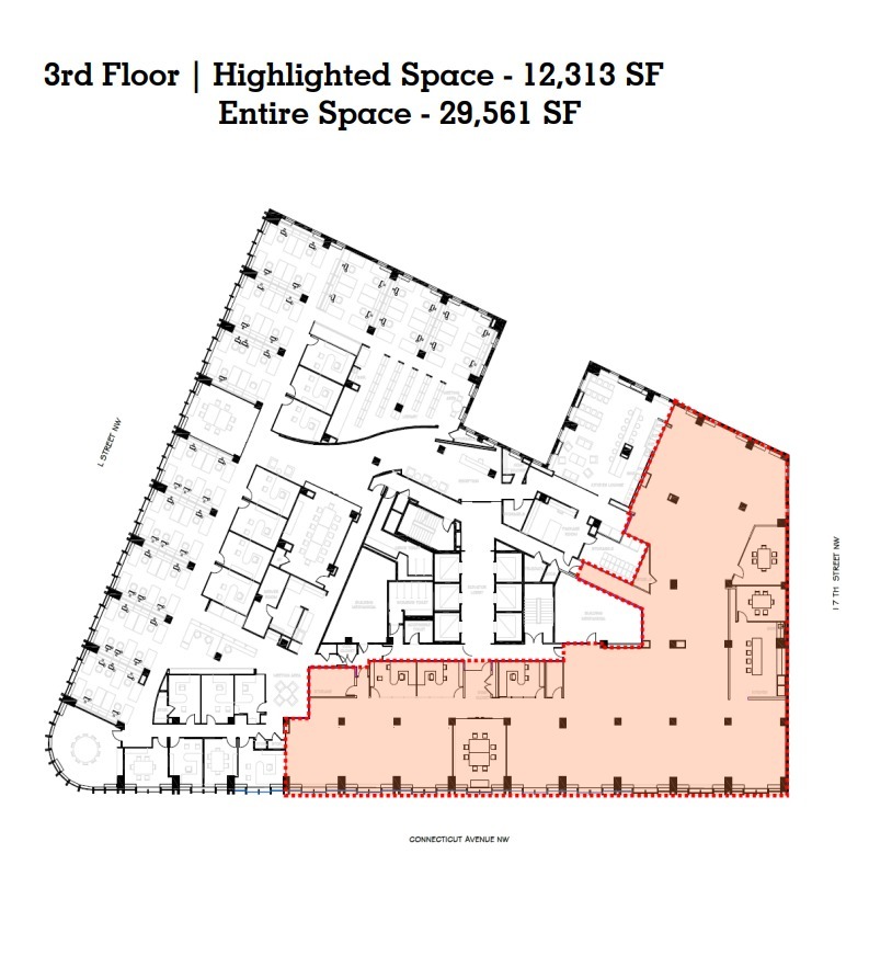 1025 Connecticut Ave NW, Washington, DC en alquiler Plano de la planta- Imagen 1 de 1