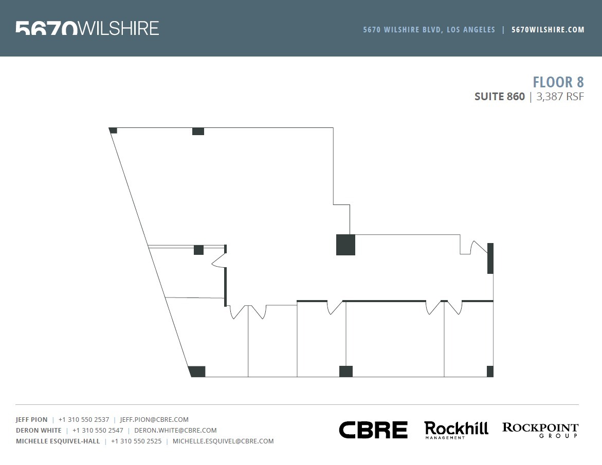 5670 Wilshire Blvd, Los Angeles, CA en alquiler Plano de la planta- Imagen 1 de 1