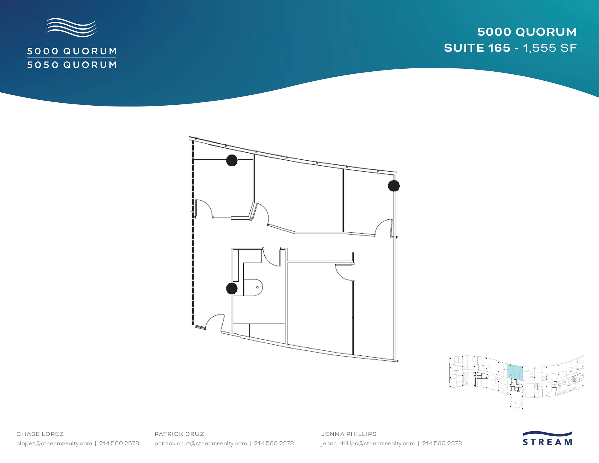 5000 Quorum Dr, Dallas, TX en alquiler Plano de la planta- Imagen 1 de 1