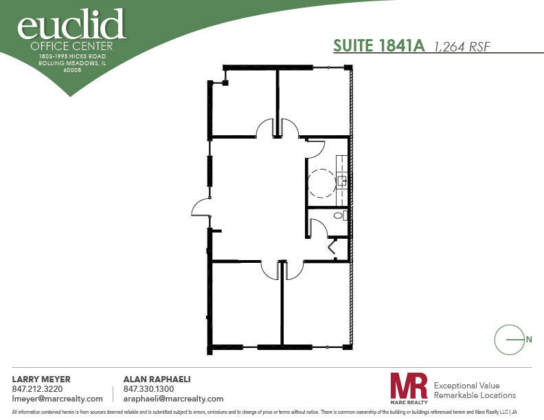 1803 Hicks Rd, Rolling Meadows, IL en alquiler Plano de la planta- Imagen 1 de 1