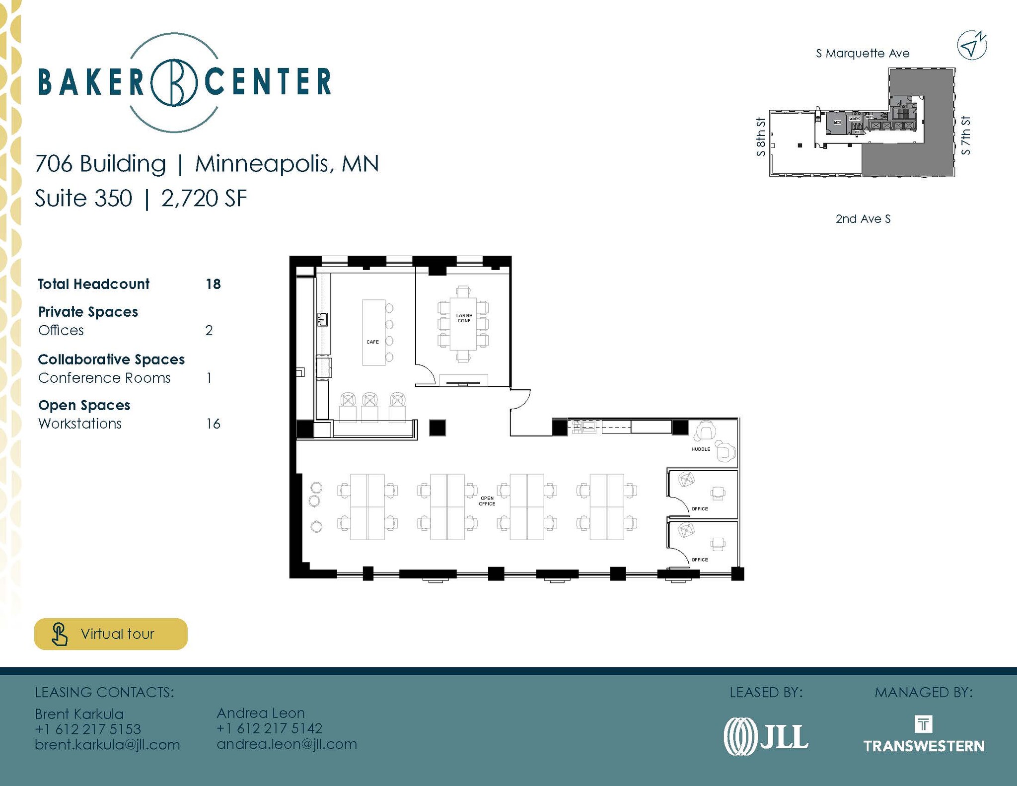 733 Marquette Ave, Minneapolis, MN en alquiler Plano de la planta- Imagen 1 de 4