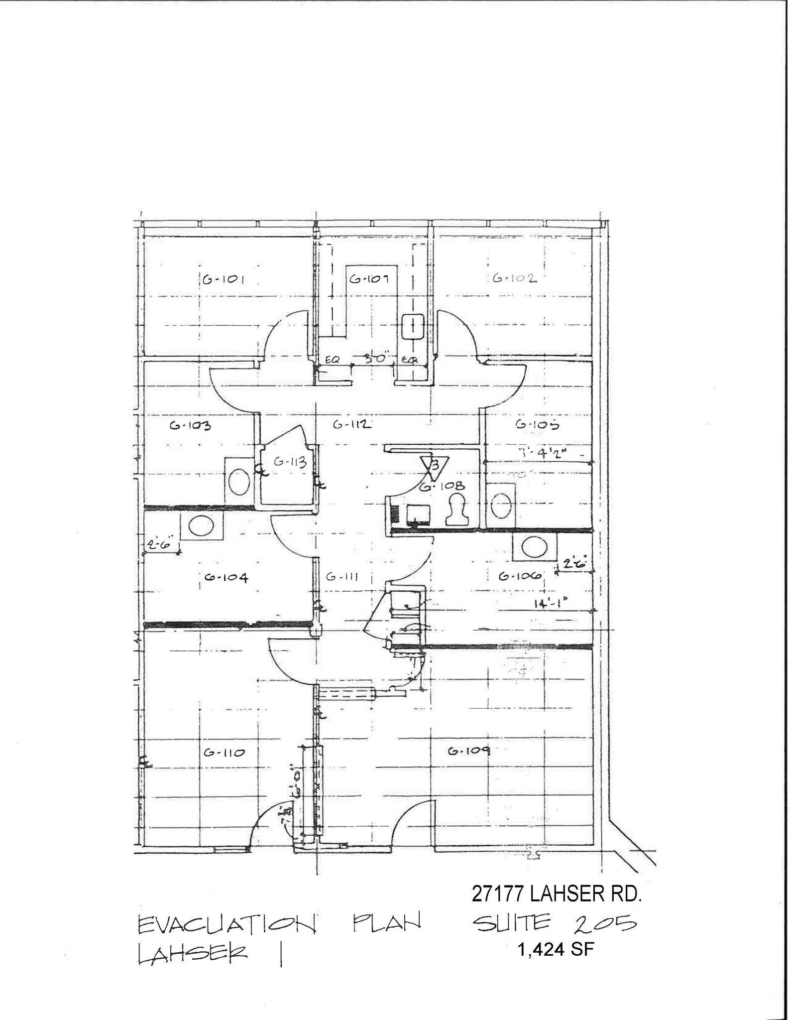 27177 Lahser Rd, Southfield, MI en alquiler Plano de la planta- Imagen 1 de 1