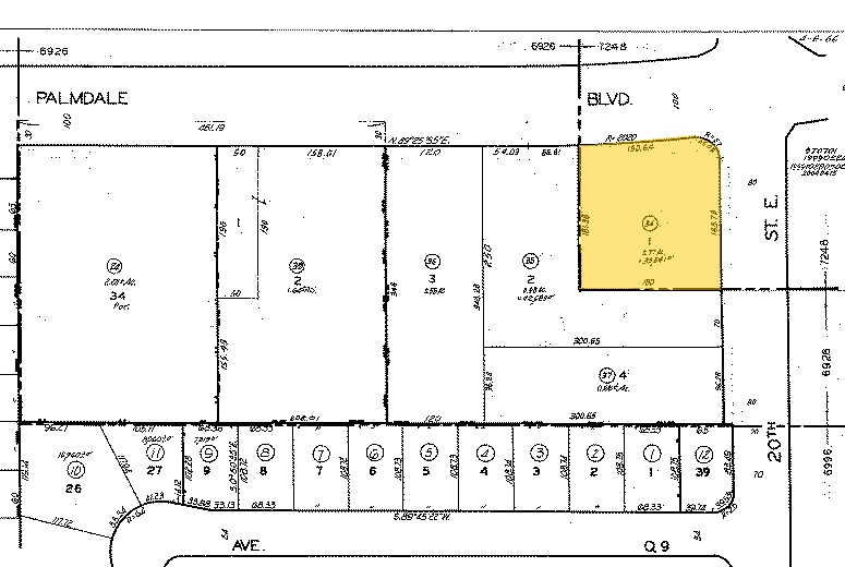 1852-1870 E Palmdale Blvd, Palmdale, CA en venta - Plano de solar - Imagen 2 de 11