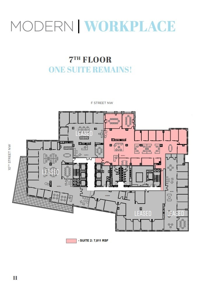 950 F St NW, Washington, DC en alquiler Plano de la planta- Imagen 1 de 5