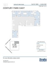 1801 Century Park E, Los Angeles, CA en alquiler Plano de la planta- Imagen 2 de 2