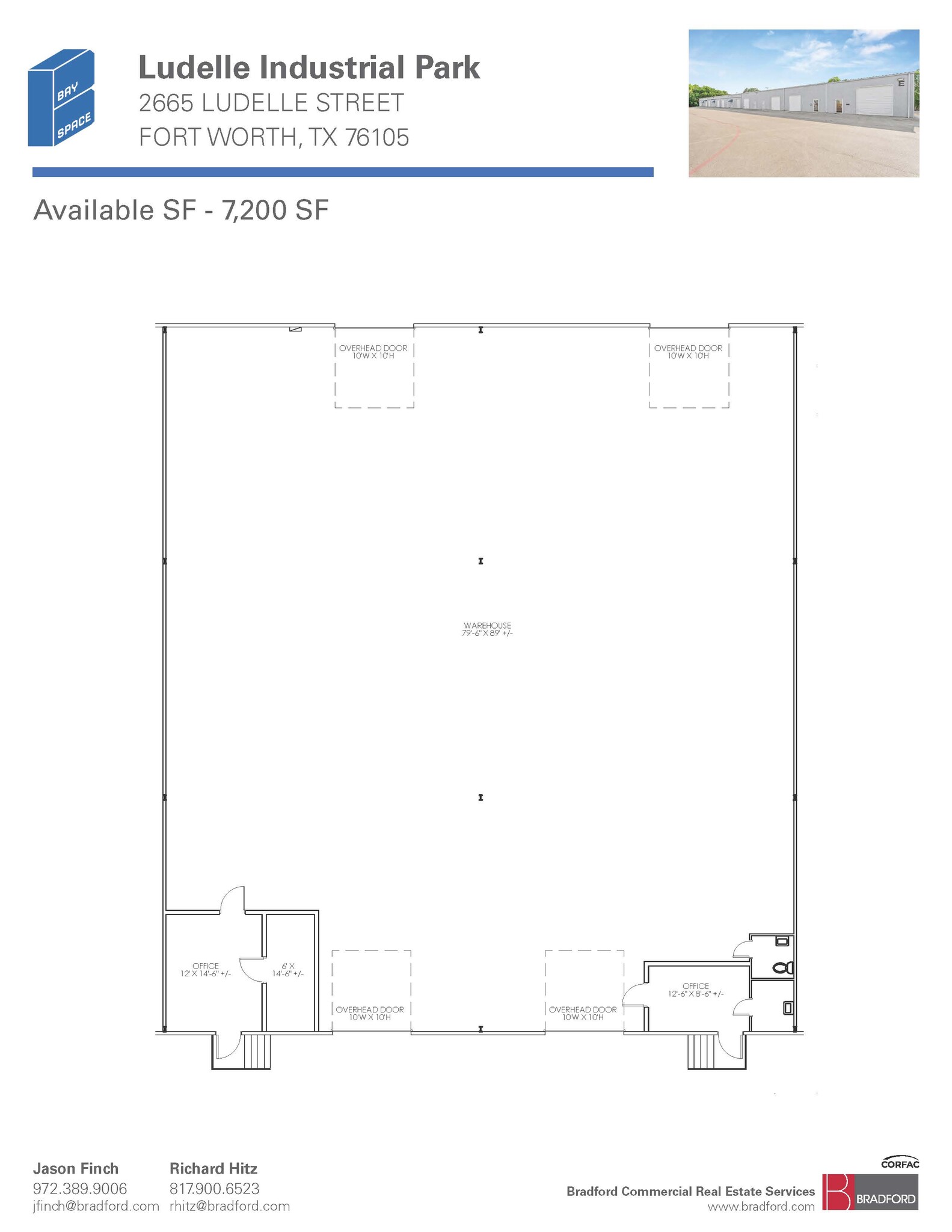 2661-2669 Ludelle St, Fort Worth, TX en alquiler Plano de la planta- Imagen 1 de 1