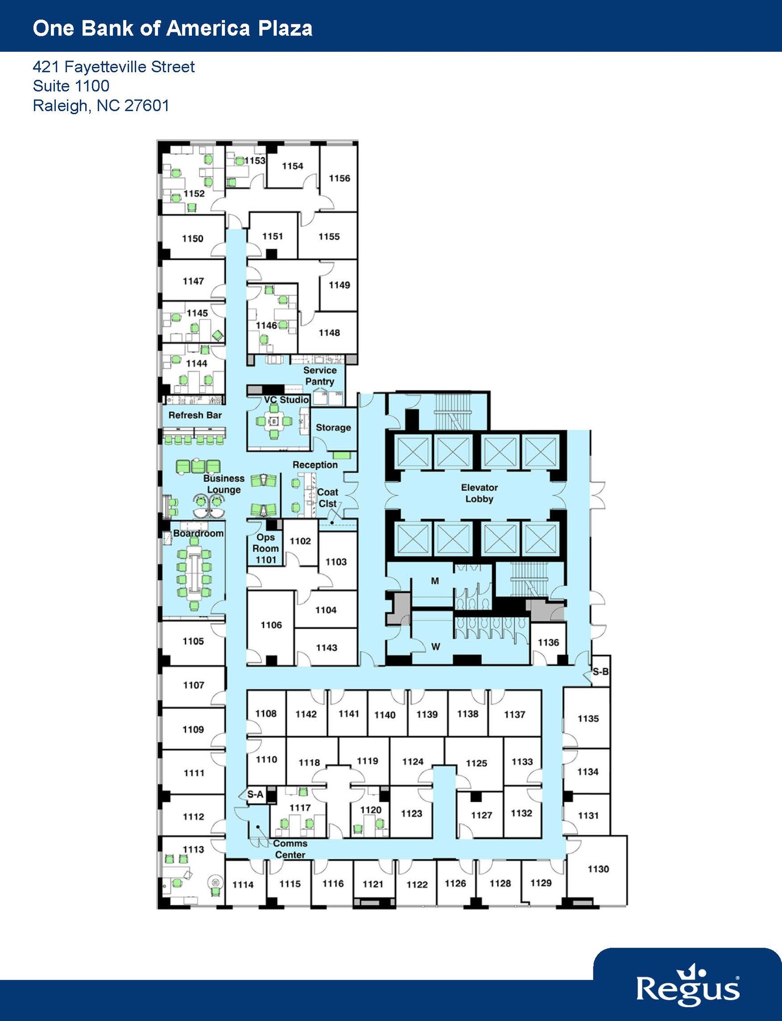 421 Fayetteville St, Raleigh, NC en alquiler Plano de la planta- Imagen 1 de 1