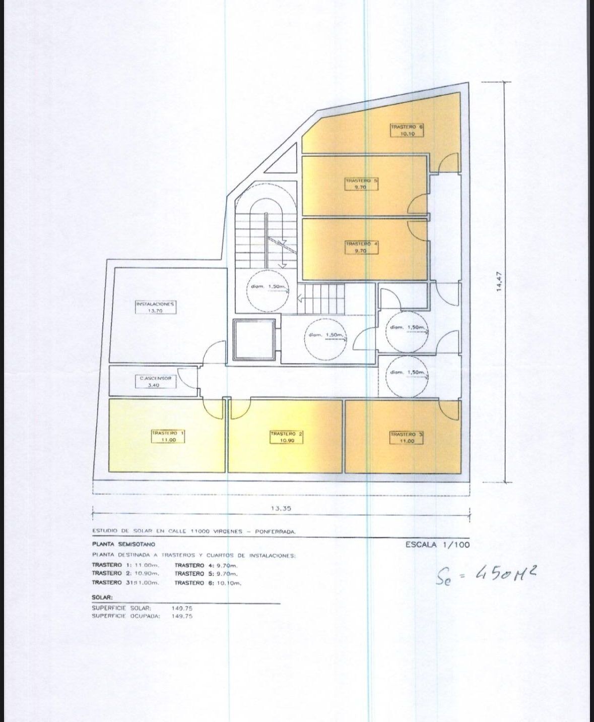 Terreno en Ponferrada, León en venta Plano de la planta- Imagen 1 de 13
