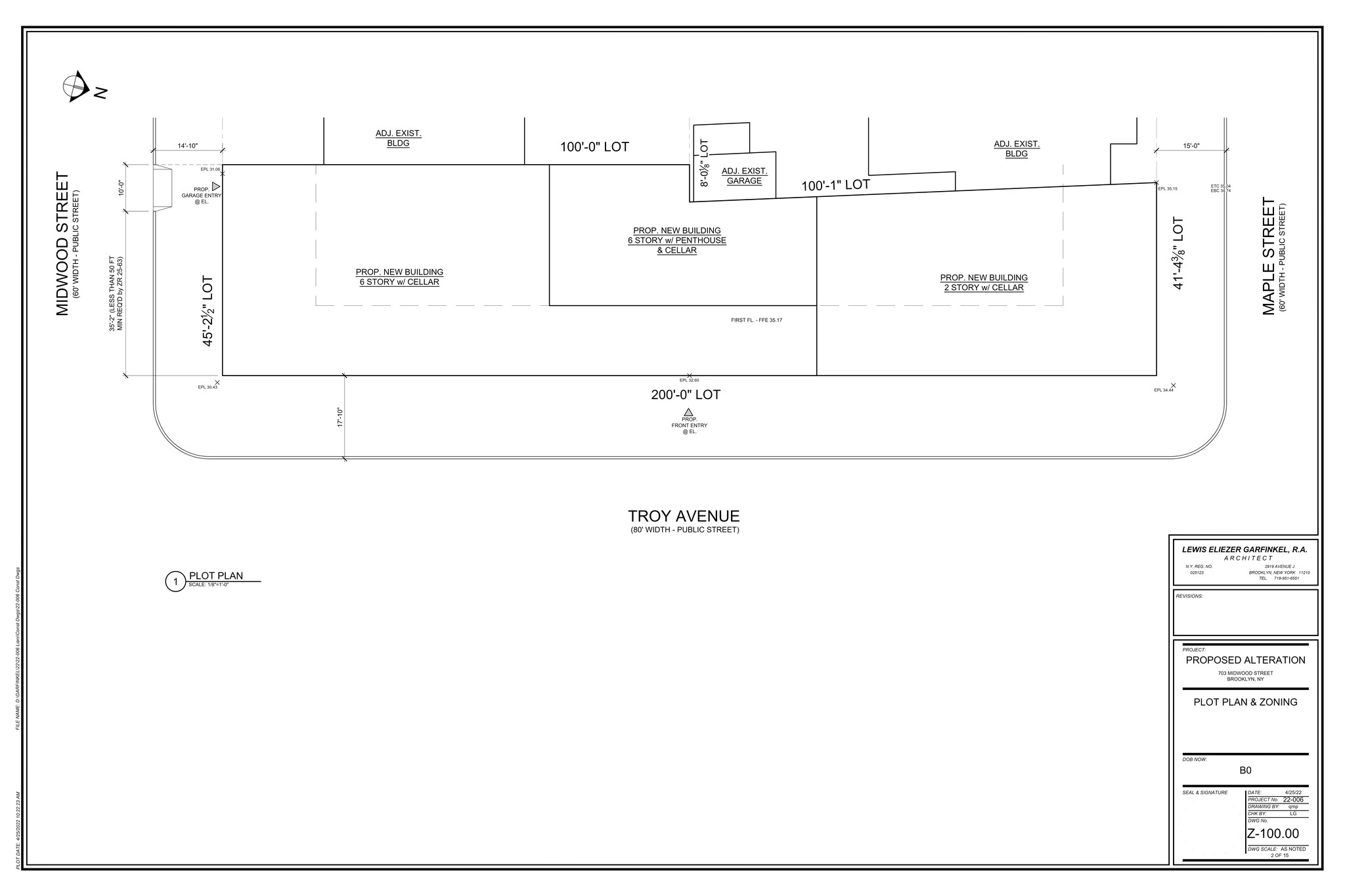 703 Midwood St, Brooklyn, NY en alquiler Plano del sitio- Imagen 1 de 3