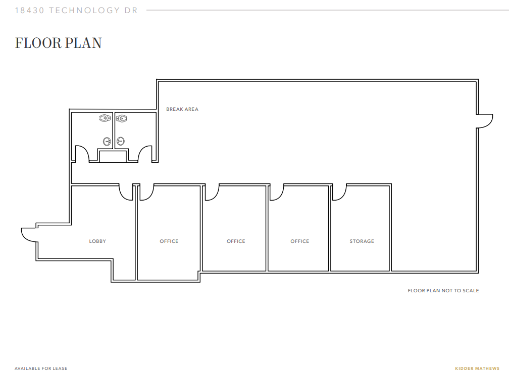 18430 Technology Dr, Morgan Hill, CA en alquiler Plano de la planta- Imagen 1 de 1