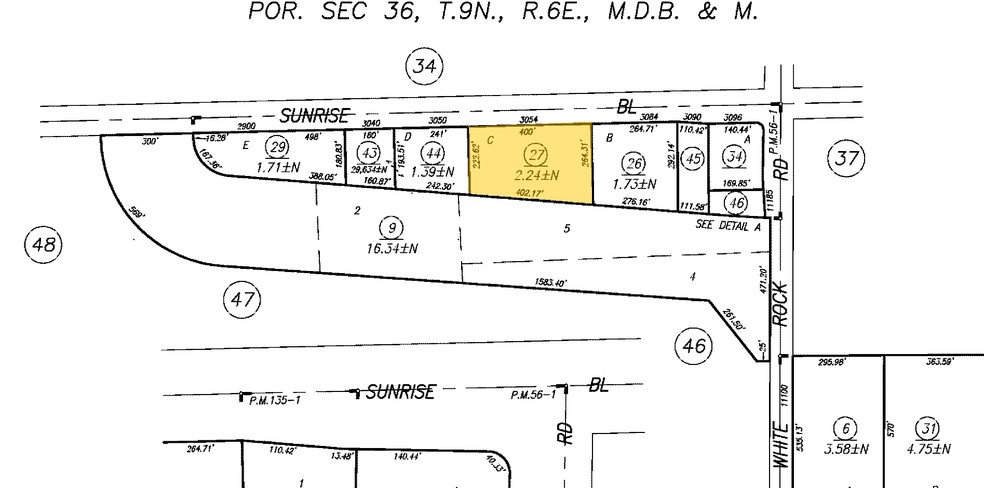 3054-3068 Sunrise Blvd, Rancho Cordova, CA en alquiler - Plano de solar - Imagen 3 de 3