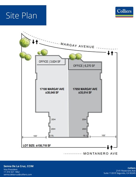 17050-17100 S Margay Ave, Carson, CA en alquiler - Plano del sitio - Imagen 2 de 2