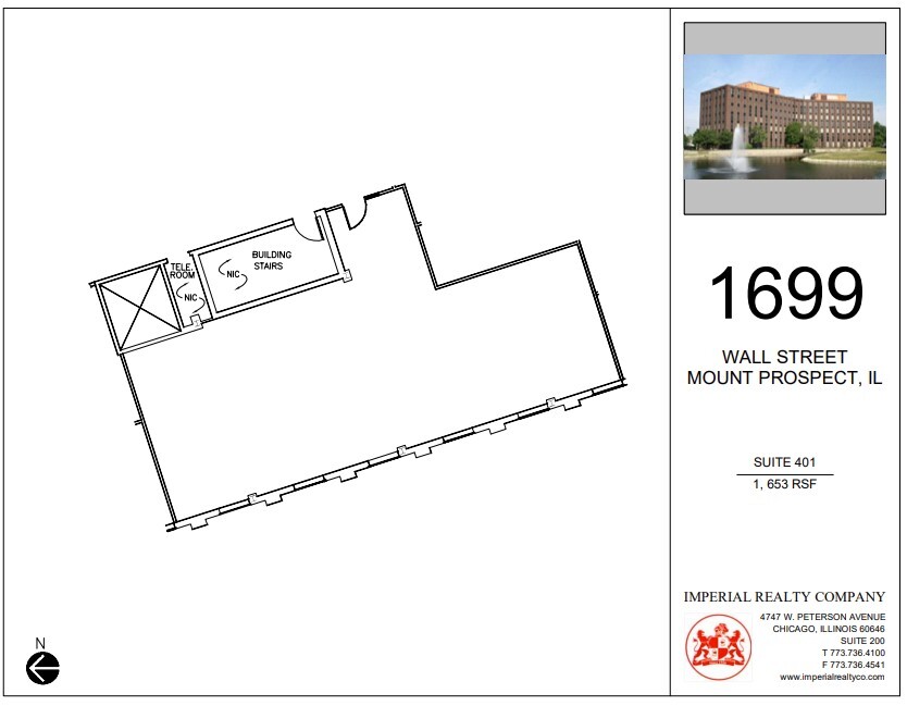 1699 Wall St, Mount Prospect, IL en alquiler Plano de la planta- Imagen 1 de 4