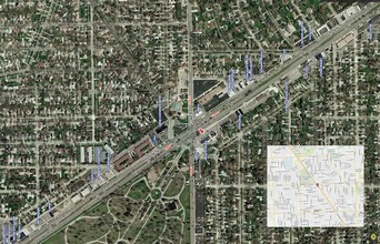 28945-28997 Woodward Ave, Berkley, MI - VISTA AÉREA  vista de mapa