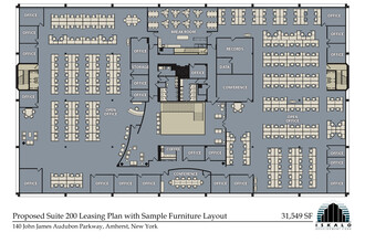 140 John James Audubon Pkwy, Buffalo, NY en alquiler Plano de la planta- Imagen 1 de 2