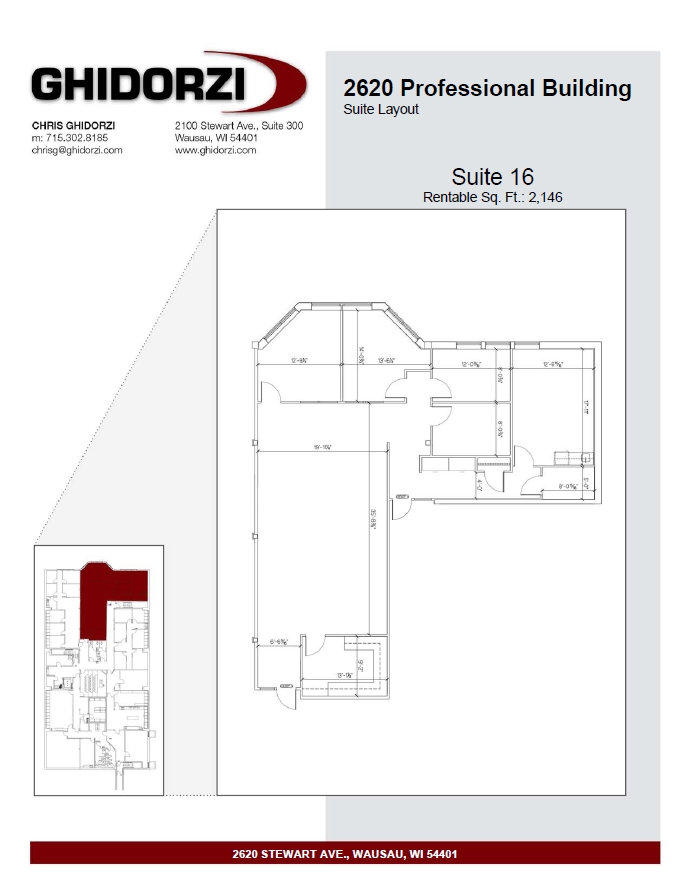 2620 Stewart Ave, Wausau, WI en alquiler Plano de la planta- Imagen 1 de 1