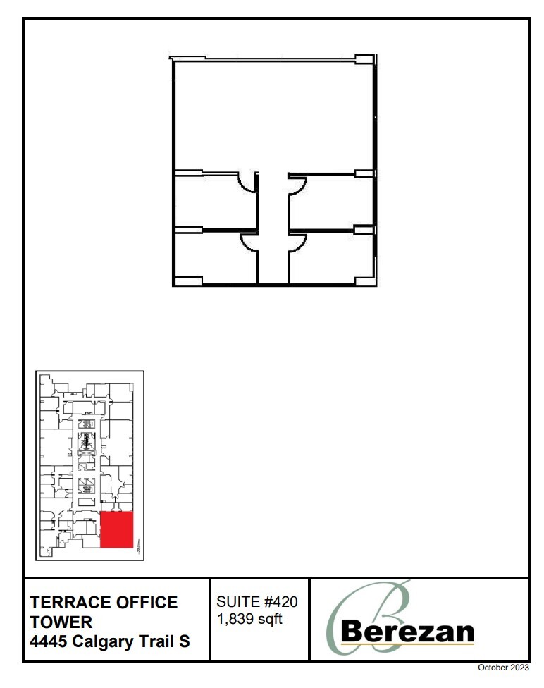 4445 Calgary Trl, Edmonton, AB en alquiler Plano de la planta- Imagen 1 de 1