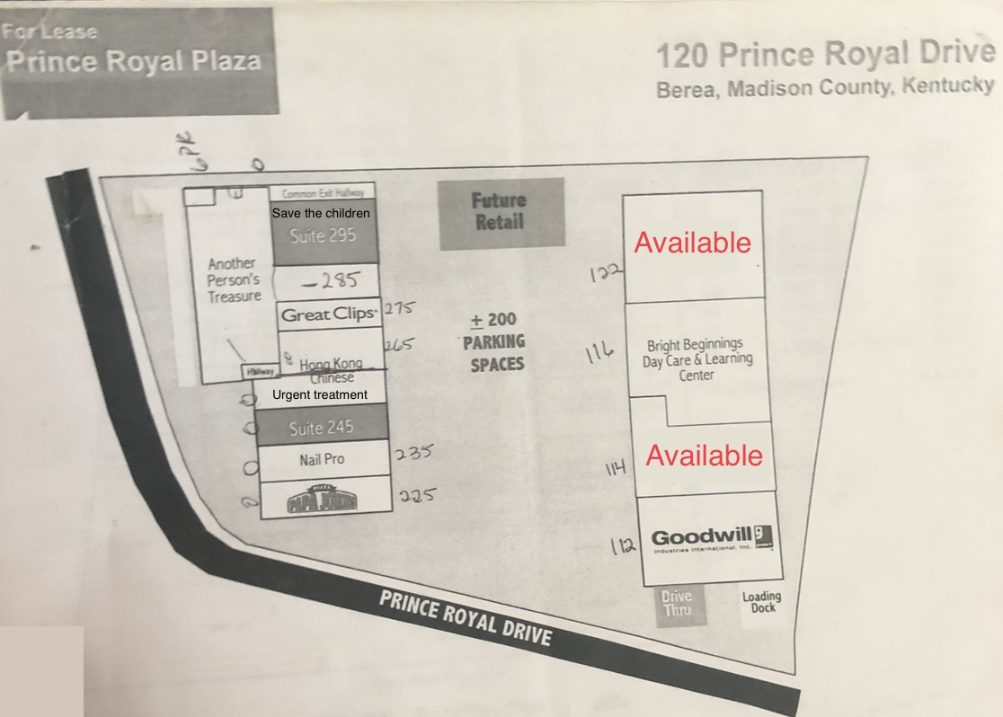 112-295 Prince Royal Dr, Berea, KY en alquiler Plano del sitio- Imagen 1 de 14