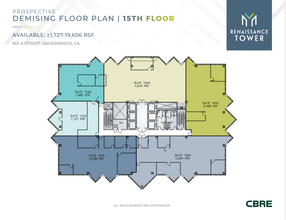 801 K St, Sacramento, CA en alquiler Plano de la planta- Imagen 2 de 2