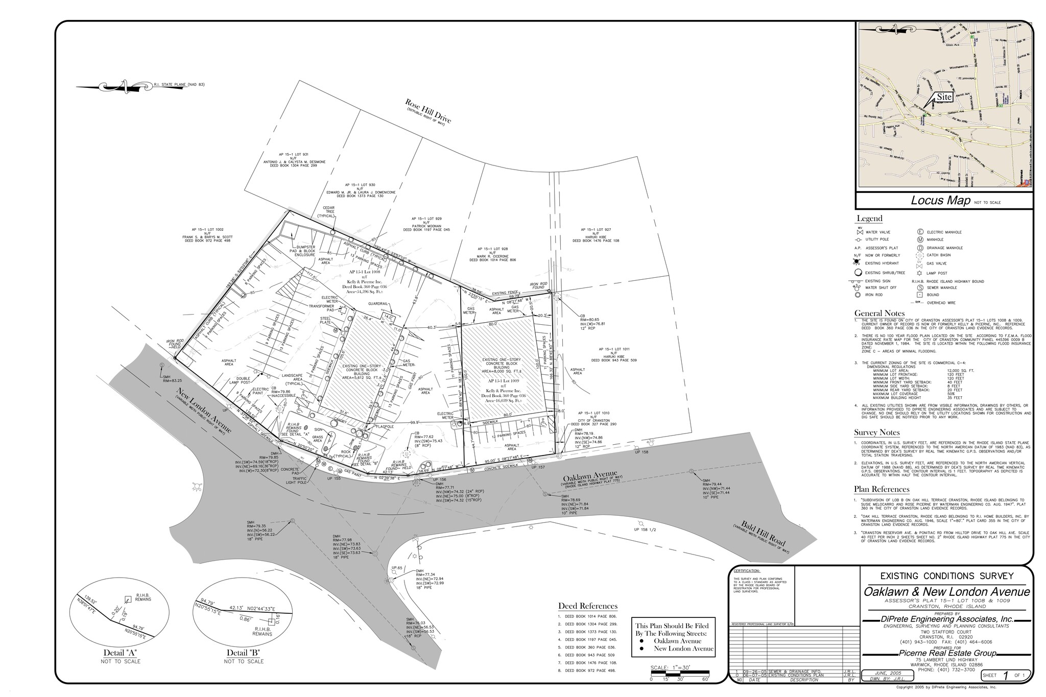 1200 Oaklawn Ave, Cranston, RI en alquiler Plano del sitio- Imagen 1 de 1