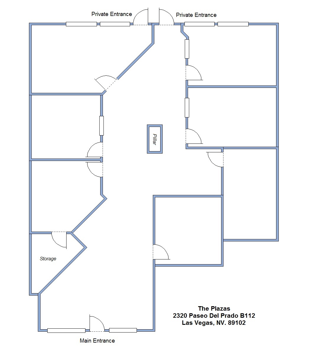 2310 Paseo Del Prado, Las Vegas, NV en alquiler Plano de la planta- Imagen 1 de 1